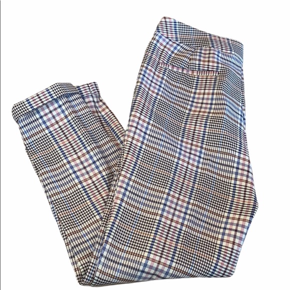 Anthropologie Pants - Anthropologie plaid straight leg trousers